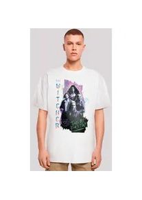 T-Shirt F4NT4STIC "The Witcher Tied By Destiny", Damen, Gr. 5XL, wei&szlig;, Obermaterial: 100% Baumwolle, oversize, Rundhals, ohne B&uuml;ndchen, Shirts T-Shirt, Premium Qualit&auml;t