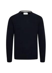 Strickfleece-Pullover Casual Friday "Strickpullover CFKarl", Herren, Gr. XXL, blau (navy blazer), Obermaterial: 80% Wolle WO. 20% Polyamid PA., Pullover