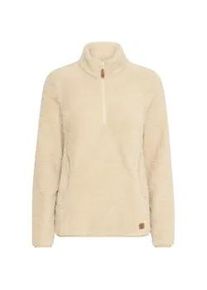 Sweater oxmo "Troyer OXTELSONIA", Damen, Gr. L, grau (oyster gray), Obermaterial: 100% Polyester PES., Pullover Sweater