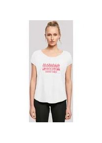 T-Shirt F4NT4STIC "Stranger Things Flames Netflix TV Series", Damen, Gr. 4XL, wei&szlig;, Obermaterial: 100% Baumwolle, regular fit, Rundhals, ohne B&uuml;ndchen, Shirts T-Shirt, Premium Qualit&auml;t