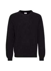 !Solid Strickfleece-Pullover SOLID "Strickpullover SDGia", Herren, Gr. S, schwarz (true schwarz), Obermaterial: 100% Baumwolle CO., Pullover