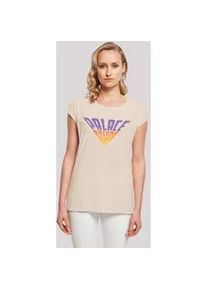 T-Shirt F4NT4STIC "Stranger Things Palace Arcade", Damen, Gr. L, wei&szlig; (sandwei&szlig;), Obermaterial: 100% Baumwolle, regular fit, Rundhals, ohne B&uuml;ndchen, Shirts T-Shirt, Premium Qualit&auml;t