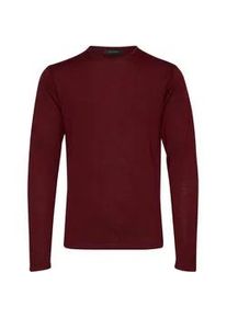 Strickfleece-Pullover Casual Friday "Strickpullover CFKent", Herren, Gr. XL, rot (vineyard wine melange), Obermaterial: 50% Wolle WO. 50% Polyacryl PAN., Pullover