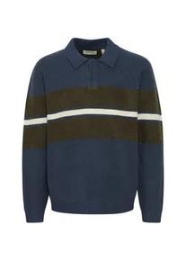 Strickfleece-Pullover Blend "Strickpullover BHPullover", Herren, Gr. XXL, blau (marineblaus), Obermaterial: 28% Nylon NY. 26% Polyester PES. 23% Polyacryl PAN. 21% Viskose CV. 2% Elasthan EL., Pullover