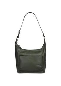 Shopper Bruno Banani, Damen, Gr. B/H/T: 38cm x 29cm x 11cm onesize, gr&uuml;n (oliv), Leder, leicht gl&auml;nzend, unifarben, Taschen Shopper, echt Leder