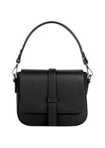 Umh&auml;ngetasche Samantha Look, Damen, Gr. B/H/T: 21cm x 16cm x 6cm onesize, schwarz, Leder, clean, Taschen Umh&auml;ngetasche, echt Leder, Made in Italy