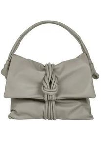 Henkeltasche Samantha Look, Damen, Gr. B/H/T: 33cm x 26cm x 6cm onesize, grau, Leder, clean, Taschen, echt Leder, Made in Italy
