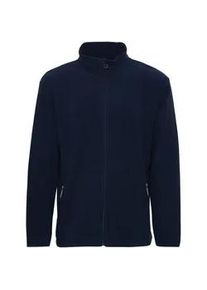 Fleecejacke North Bend "Fleecejacke NBCocas", Herren, Gr. L, blau (navy blazer), Obermaterial: 100% Polyester PES., unifarben, regular fit, Jacken Fleecejacke