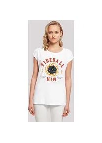 T-Shirt F4NT4STIC "Stranger Things Fireball Dice 86", Damen, Gr. XS, wei&szlig;, Obermaterial: 100% Baumwolle, regular fit, Rundhals, ohne B&uuml;ndchen, Shirts T-Shirt, Premium Qualit&auml;t