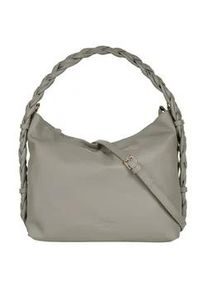 Umh&auml;ngetasche Samantha Look, Damen, Gr. B/H/T: 35cm x 27cm x 11cm onesize, grau, Leder, clean, Taschen Umh&auml;ngetasche, echt Leder, Made in Italy