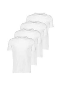 T-Shirt LINDBERGH "T-Shirt Relaxed Fit", Damen, Gr. S, wei&szlig;, Obermaterial: 100% Baumwolle, unifarben, l&auml;ssig geschnitten, Rundhals, Shirts T-Shirt