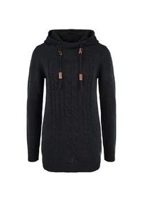 Strickjacke oxmo "Strickpullover OXCable", Damen, Gr. S, schwarz, Obermaterial: 100% Polyacryl PAN., Pullover Strickjacke