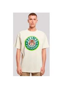 T-Shirt F4NT4STIC "Stranger Things Hawkins Tiger Circle", Damen, Gr. XS, beige (sand), Obermaterial: 100% Baumwolle, oversize, Rundhals, ohne B&uuml;ndchen, Shirts T-Shirt, Premium Qualit&auml;t