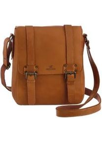 Umh&auml;ngetasche Mustang "Gonesse", Herren, Gr. B/H/T: 23cm x 29cm x 9cm, braun (cognac), Leder, Taschen Umh&auml;ngetasche, Handtasche, Citybag, Tragetasche