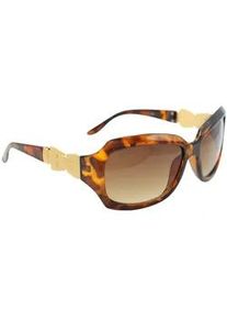 Sonnenbrille "Nastro", Damen, braun, Collezione Alessandro, unifarben, Sonnenbrillen Sonnenbrille, mit mattgoldener Applikation