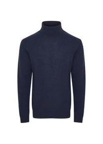 Rollkragenpullover Casual Friday "Strickrollkragenpull CFKarl", Herren, Gr. L, blau (navy blazer), Obermaterial: 80% Wolle WO. 20% Polyamid PA., Pullover Rollkragenpullover