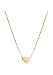 Kette mit Anh&auml;nger Liebeskind Berlin "Schmuck Geschenk Edelstahl Herz", gold (gelbgoldfarben), Halsketten, Damen, Edelstahl, L: 40 B: 2mm, B:2mm