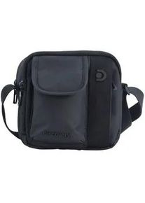 Schultertasche DISCOVERY "Downtown", Damen, Gr. B/H/T: 5cm x 17,5cm x 17,5cm, schwarz, Kunstfaser, unifarben, Taschen Schultertasche, aus Polyester-Material