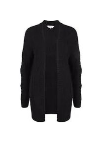 Strickjacke oxmo "Strickjacke OXClea", Damen, Gr. XL, schwarz, Obermaterial: 70% Polyacryl PAN. 20% Polyamid PA. 10% Wolle WO., Strickjacken Strickjacke