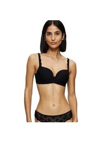 T-Shirt-BH Triumph "Amourette", Damen, Gr. 75, Cup E, schwarz, Microtouch, Obermaterial: 61% Polyester, 27% Polyamid, 12% Elasthan, unifarben, BHs T-Shirt-BH, Stretch-Spitze, glatte Cups, atmungsaktiv, leicht, feminin