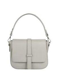 Umh&auml;ngetasche Samantha Look, Damen, Gr. B/H/T: 21cm x 16cm x 6cm onesize, grau, Leder, clean, Taschen Umh&auml;ngetasche, echt Leder, Made in Italy