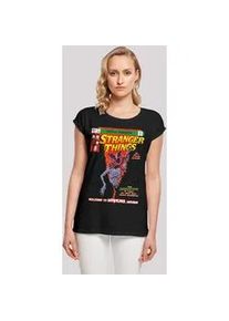 T-Shirt F4NT4STIC "Stranger Things Comic Cover", Damen, Gr. M, schwarz, Obermaterial: 100% Baumwolle, regular fit, Rundhals, ohne B&uuml;ndchen, Shirts T-Shirt, Premium Qualit&auml;t