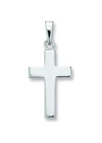 Kette mit Anh&auml;nger ONE ELEMENT "Schmuckset - Set mit Halskette Kreuz Anh&auml;nger aus 925 Silber", silber, Halsketten, Damen, Silber 925 (Sterlingsilber), Zartes Emblem &ndash; unaufdringlich und dennoch ausdrucksstark