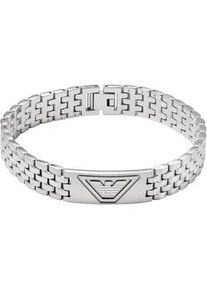 Armband Emporio Armani "Schmuck Geschenk Edelstahl Armschmuck Armkette", silber (edelstahlfarben), Armb&auml;nder, Damen, 21,8cm, Edelstahl, Armband