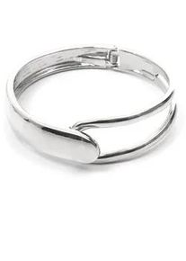 Armreif Firetti "Armschmuck Klapparmreif", grau (metallfarben), Armb&auml;nder, Damen, Metall, Armreif