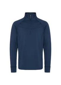 Sweatshirt North Bend "Longsleeve NBBennet M", Herren, Gr. M, blau (navy blazer), Obermaterial: 90% Polyester PES. 10% Elasthan EL., Sweatshirts Sweatshirt