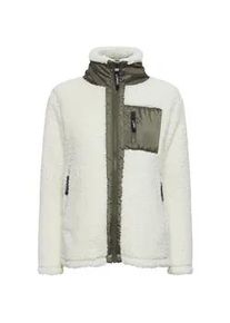 Sweatjacke oxmo "Fleecejacke OXEllin", Damen, Gr. XL, wei&szlig; (cloud dancer), Obermaterial: 100% Polyester PES., Jacken Sweatjacke