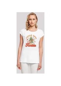 T-Shirt F4NT4STIC "Jingle Bell Rockin Weihnachten", Damen, Gr. M, wei&szlig;, Obermaterial: 100% Baumwolle, regular fit, Rundhals, ohne B&uuml;ndchen, Shirts T-Shirt, Premium Qualit&auml;t, Weihnachts-Kollection