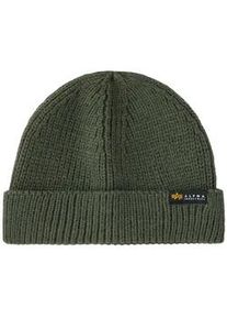 Skim&uuml;tze Alpha Industries "Dockers Beanie", Herren, Gr. onesize, gr&uuml;n (schwarz olive), Obermaterial: 100% Polyacryl, M&uuml;tzen