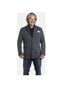 Jerseysakko Jan Vanderstorm "Jersey-Sakko ALBIN", Herren, Gr. 54, blau (dunkelblau melange), Obermaterial: 78% Polyester COOLMAX PES(Coolmax). 22% Viskose CV., Sakkos