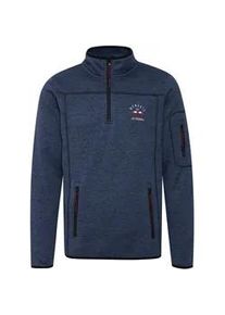 Outdoorjacke FQ1924 "Troyer FQBirk", Herren, Gr. M, blau (navy blazer melange), Obermaterial: 100% Polyester PES., Pullover Outdoorjacke