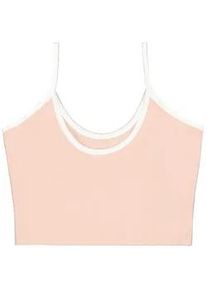 Muskelshirt Alpha Industries "Basic ML Cropped Tank Top Wmn", Damen, Gr. M, orange (pale peach), Obermaterial: 95% Baumwolle, 5% Elastan, Shirts