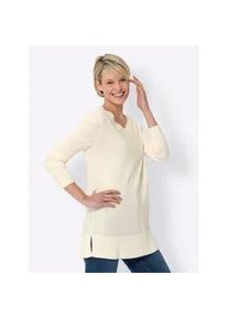 Longpullover Classic Basics "Longpullover", Damen, Gr. 40, beige (champagner), 100% Polyacryl, unifarben, Pullover Longpullover