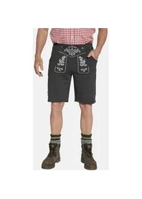 Sweatbermudas Jan Vanderstorm "Sweatbermuda DENNIK", Herren, Gr. XXL, N-Gr, grau (dunkelgrau melange), Obermaterial: 50% Baumwolle CO. 50% Polyester COOLMAX PES(Coolmax)., Hosen Bermudas Trachtenhose