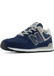 Sneaker New Balance "574", Damen, Gr. 37, wei&szlig; (navy, grau, wei&szlig;), Leder, Textil, Schuhe Sneaker