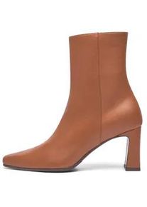 Schlupfboots Henry Stevens "Madison ZB70 Businessschuh", Damen, Gr. 40, braun, Ziegennappa, Schuhe Schlupfboots, Damen Stiefelette mit Absatz handgefertigt, Lederschuhe