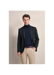 Anzugsakko Bugatti, Herren, Gr. 56, blau (marine), 66% Polyester, 21% Viskose, 10% Polyamid, 3% Elasthan, unifarben, normal, normaler Saum, Sakkos, mit dezenter Struktur