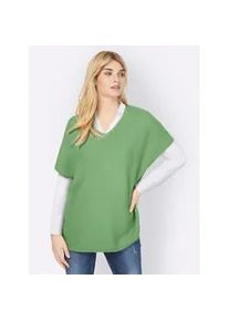 Pullunder Heine "Pullunder", Damen, Gr. 42, gr&uuml;n (apfel), 100% Polyacryl, unifarben, Pullover Pullunder