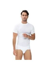 Unterziehshirt Mey "Casual Cotton (K)", Herren, Gr. S, N-Gr, wei&szlig;, Feinripp, Obermaterial: 100% Baumwolle, k&ouml;rpernah, Rundhals, Unterhemden, Eingesetzter Halsabschluss
