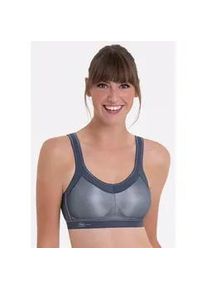 Sport-BH Anita ACTIVE "Momentum", Damen, Gr. 95, Cup G, grau (anthrazit), Microtouch, Obermaterial: 70% Polyester, 15% Elasthan, 15% Polyamid, regular fit, BHs Sport-BH, ohne B&uuml;gel, elastisch, nahtlos, weich, gepolsterte Komforttr&auml;ger