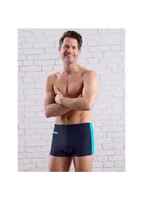 Badehose feel good, Herren, Gr. 10, Normalgr&ouml;&szlig;en, bunt (marine, t&uuml;rkis), Elasthan, Polyamid, Badehosen Badehose