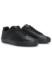 Sneaker BOSS "Sneaker Aiden Tenn grltp", Herren, Gr. 44, schwarz, Obermaterial: 60% Polyurethan PU. 40% Polyester PES. Futter: 100% Polyester PES. 100% Gummi rubber., Schuhe Sneaker