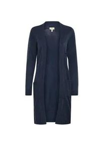 Strickjacke oxmo "Strickjacke OXCABBA", Damen, Gr. S, blau (insignia b), Obermaterial: 100% Polyacryl PAN., Strickjacken Strickjacke