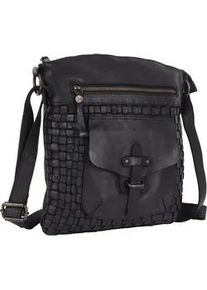 Umh&auml;ngetasche Harbour 2nd "Aurora", Damen, Gr. B/H/T: 26cm x 32cm x 2cm, grau (ash), Rindsleder, Taschen Umh&auml;ngetasche, Unisex Schultertasche mit Vordertaschenfach