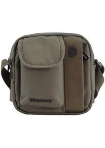 Schultertasche DISCOVERY "Downtown", Damen, Gr. B/H/T: 5cm x 17,5cm x 17,5cm, gr&uuml;n (khaki), Kunstfaser, unifarben, Taschen Schultertasche, aus rPet Polyester-Material