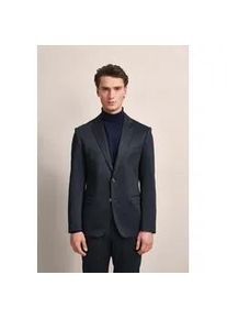 Anzugsakko Bugatti, Herren, Gr. 56, blau (marine), 85% Polyester, 11% Viskose, 4% Elasthan, unifarben, normal, normaler Saum, Sakkos, mit Brusttasche
